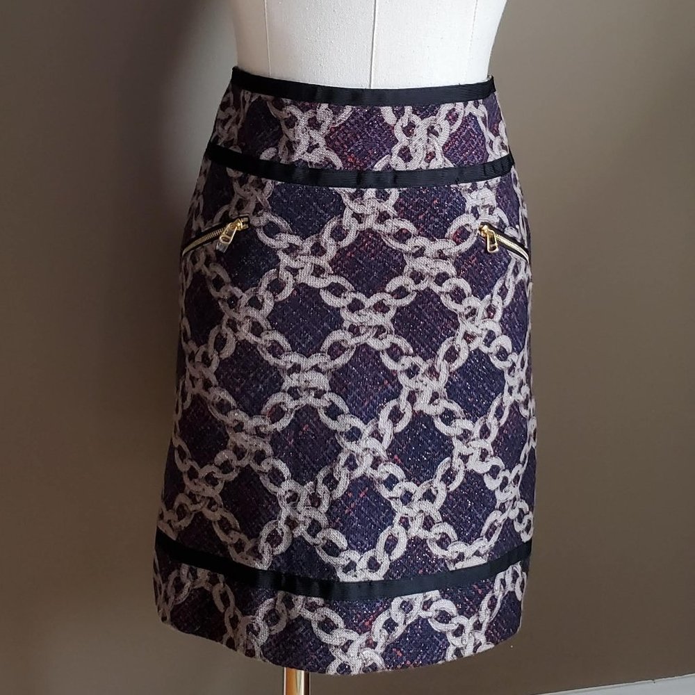 NWOT Etcetera Printed Pencil Skirt Small